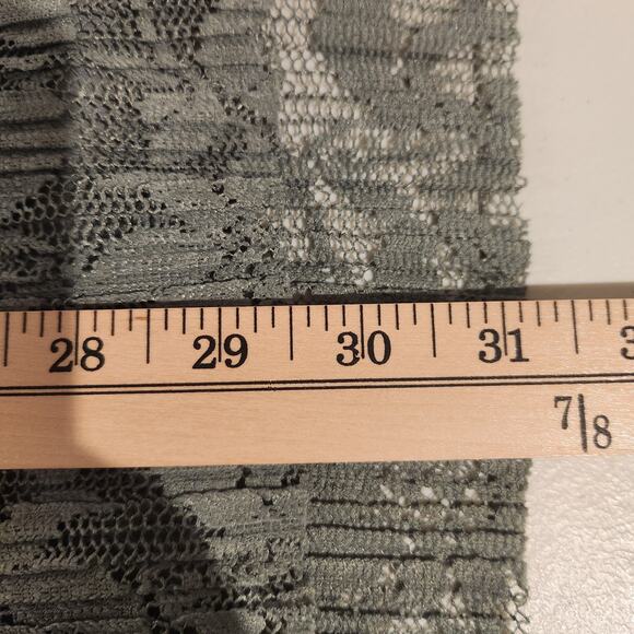 LOGO By Lori Goldstein Green Lace Swiss Dot Tank Top Size 3X Flowy Beach Coastal - Picture 9 of 11